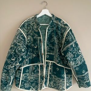 Medium oversized quilted jacket from Zara reversible!!